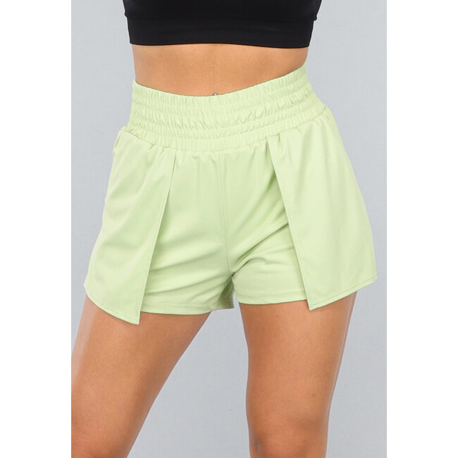 Grüne Loose Fit Sportshort
