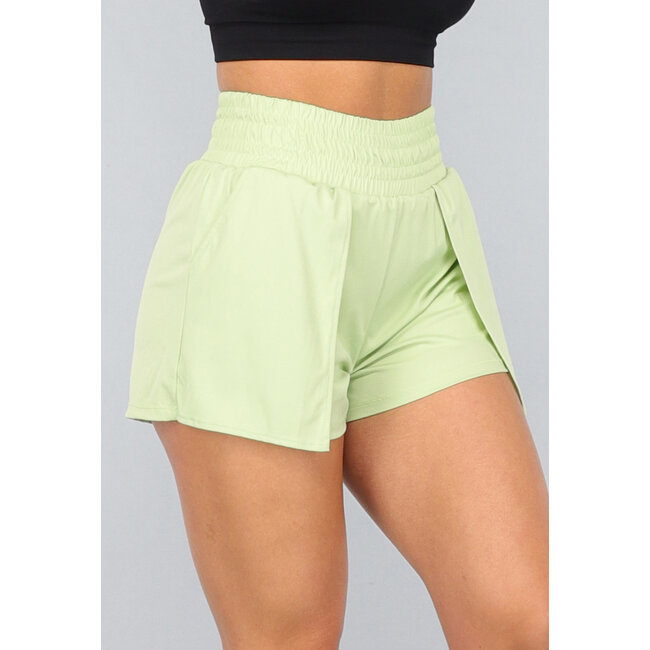 Grüne Loose Fit Sportshort