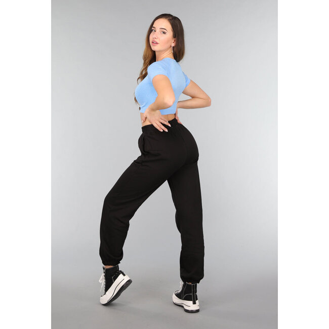 Hellblaues kurzärmeliges Sport-Top