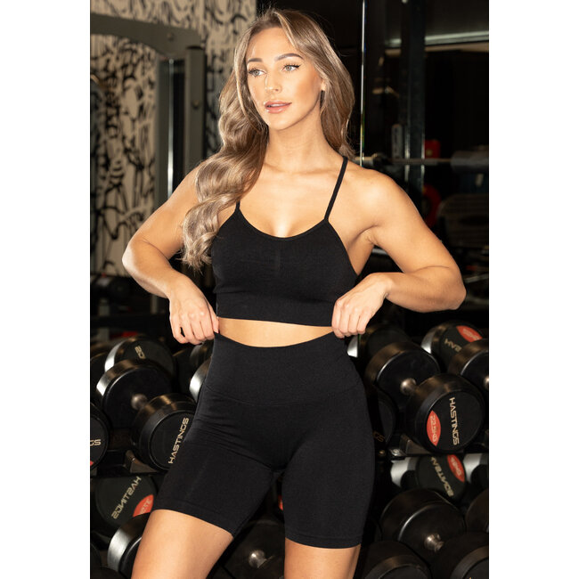 Kurzes Gymset in Schwarz