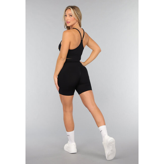Kurzes Gymset in Schwarz
