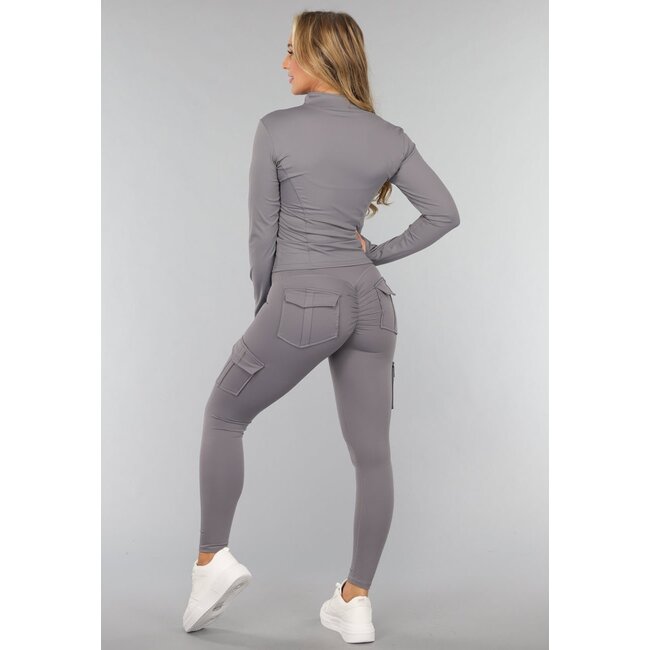 Dunkelgraues Gymset mit Scrunch