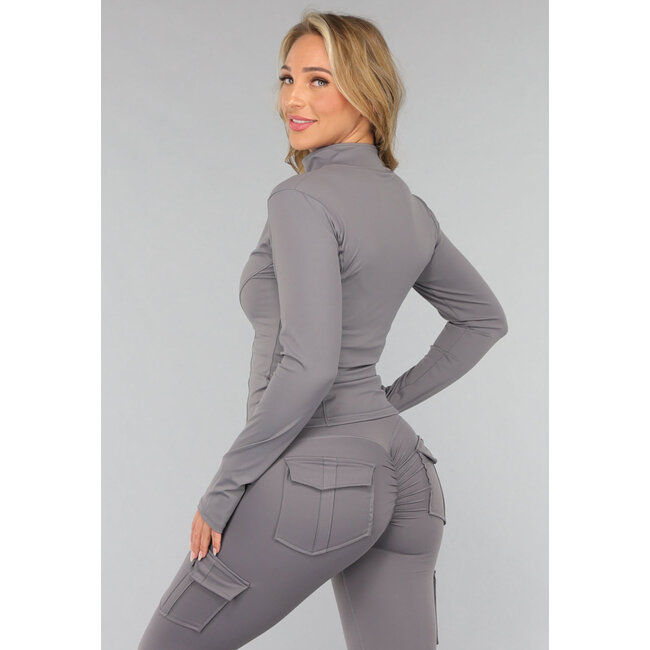 Dunkelgraues Gymset mit Scrunch