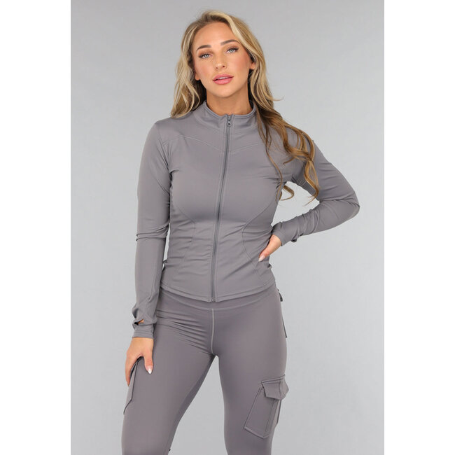 Dunkelgraues Gymset mit Scrunch