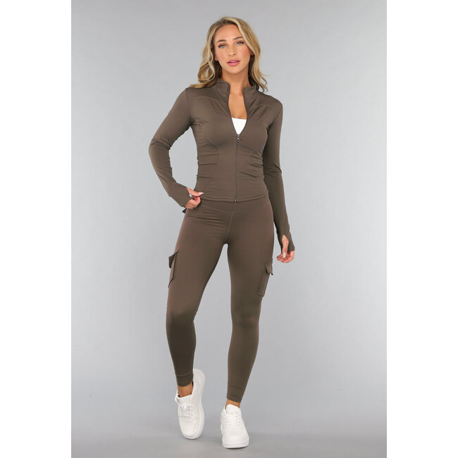 Dunkelbraunes Cargo Gymset mit Scrunch