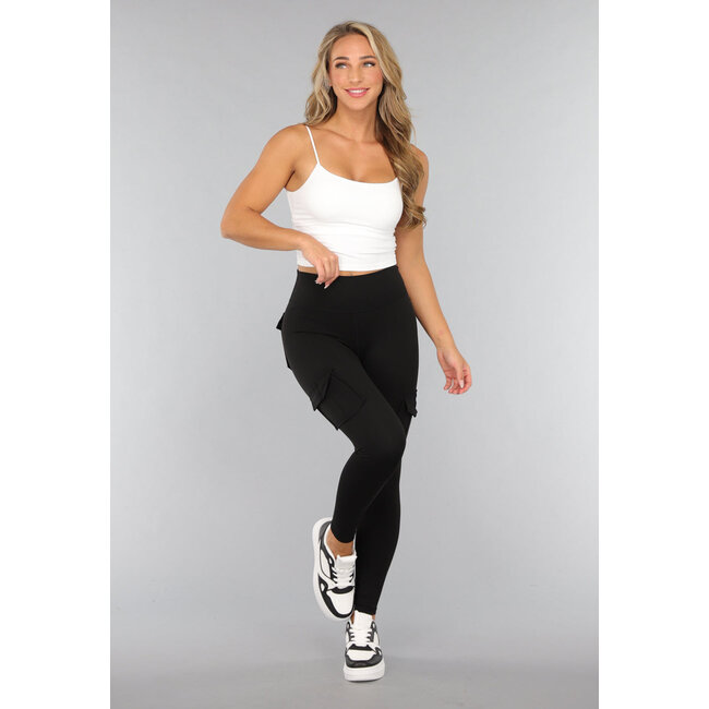 Schwarzes Langarm-Sport-Set mit Daumenlöchern