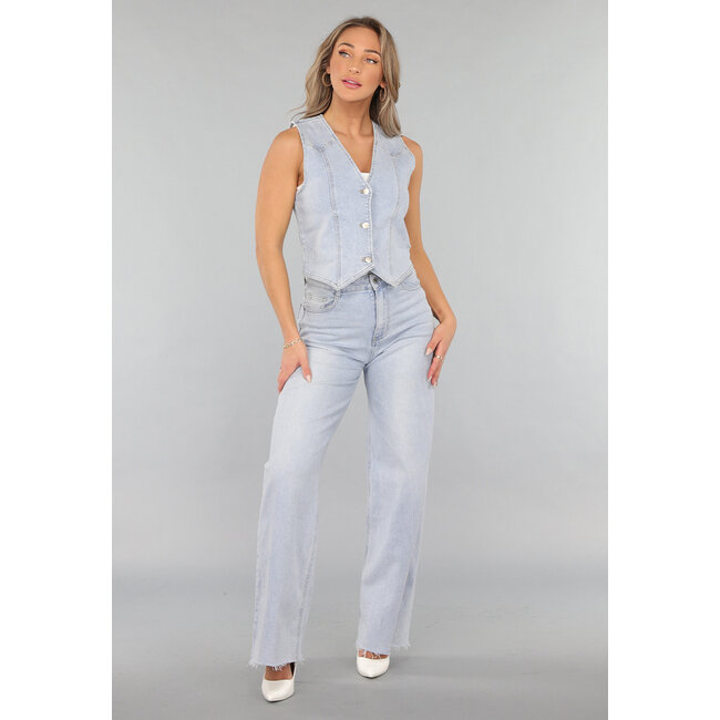 Stretch-Denim-Westenoberteil
