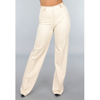 Beige Tall Stretch-Hose mit geradem Bein
