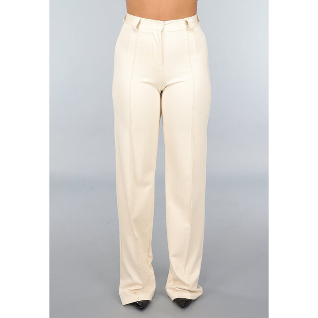 Beige Tall Stretch-Hose mit geradem Bein