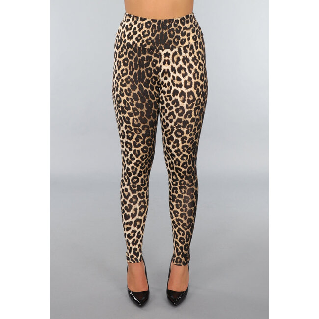 Leggings mit Leopardenmuster und Stretch