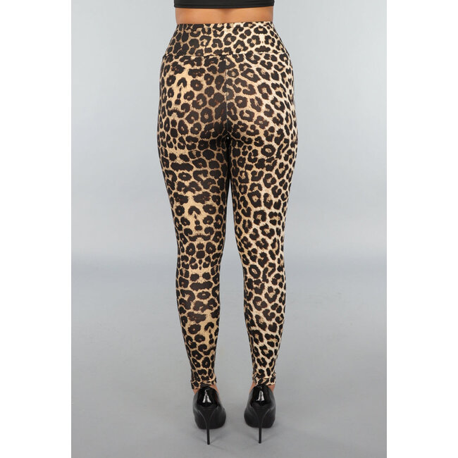 Leggings mit Leopardenmuster und Stretch