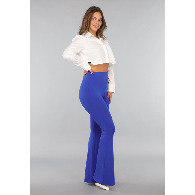 Königsblaue große Stretch-Flair-Leggings