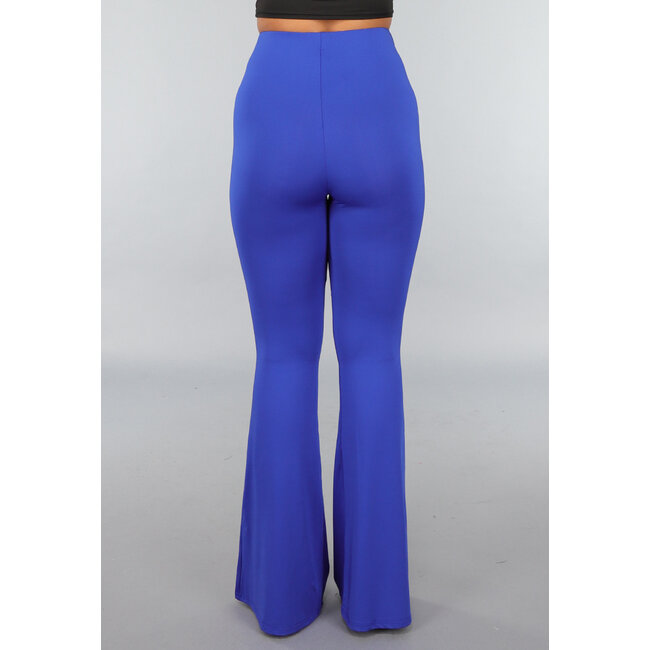 Königsblaue große Stretch-Flair-Leggings