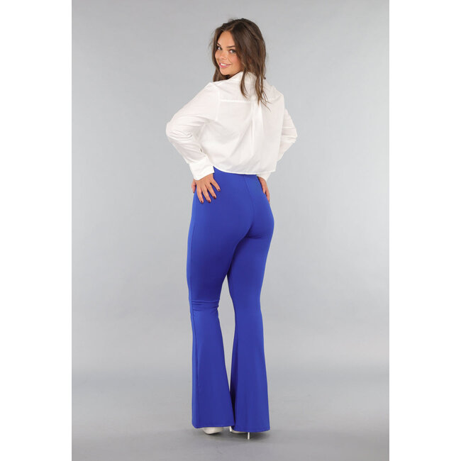 Königsblaue große Stretch-Flair-Leggings