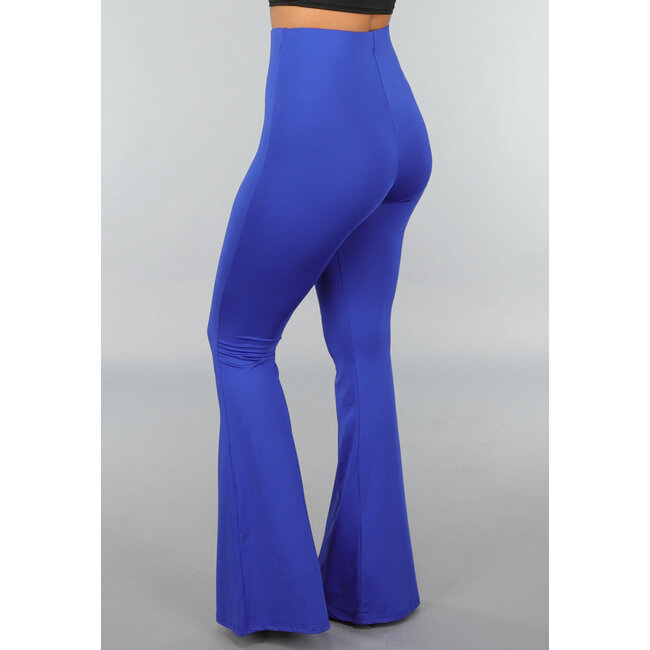 Königsblaue große Stretch-Flair-Leggings