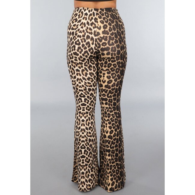 Hochtaillierte Leggings mit Leopardenmuster