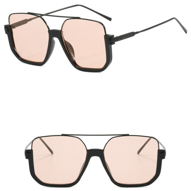 Retro-Brille mit orangefarbenen Gläsern