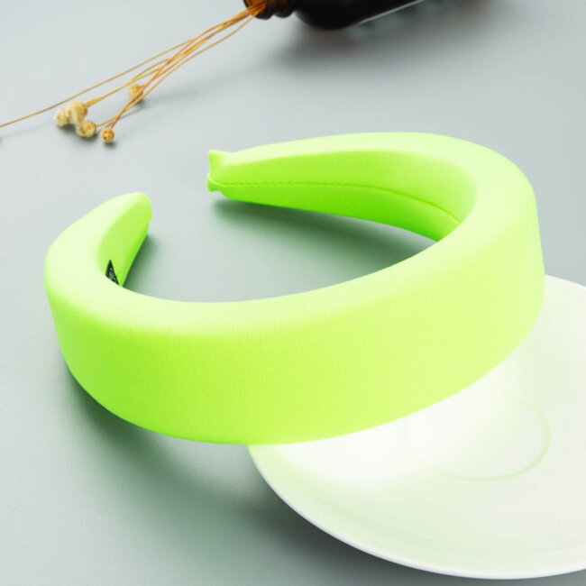 Neongrünes dickes Diadeem