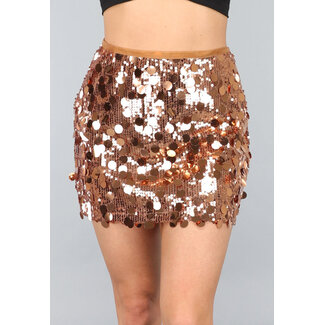 Kupferfarbener Glitter-Rock