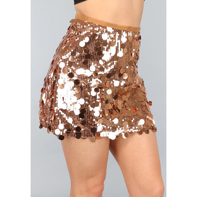 Kupferfarbener Glitter-Rock