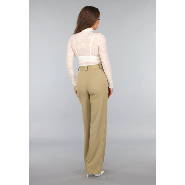 Off-white Translucent Top mit High Col