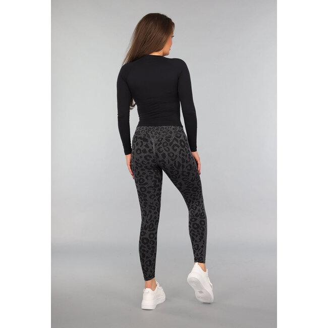 Langärmeliges Sport-Top mit Gummizug