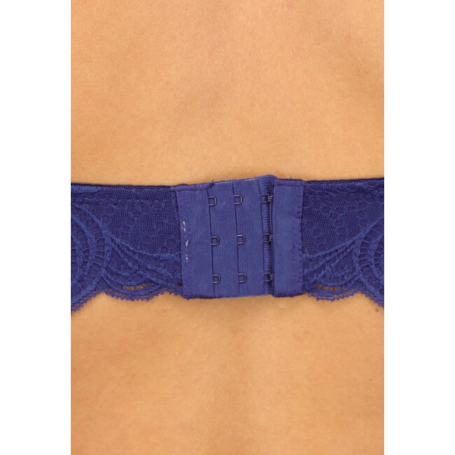 Marineblauer Soft-BH mit Spitzendesign
