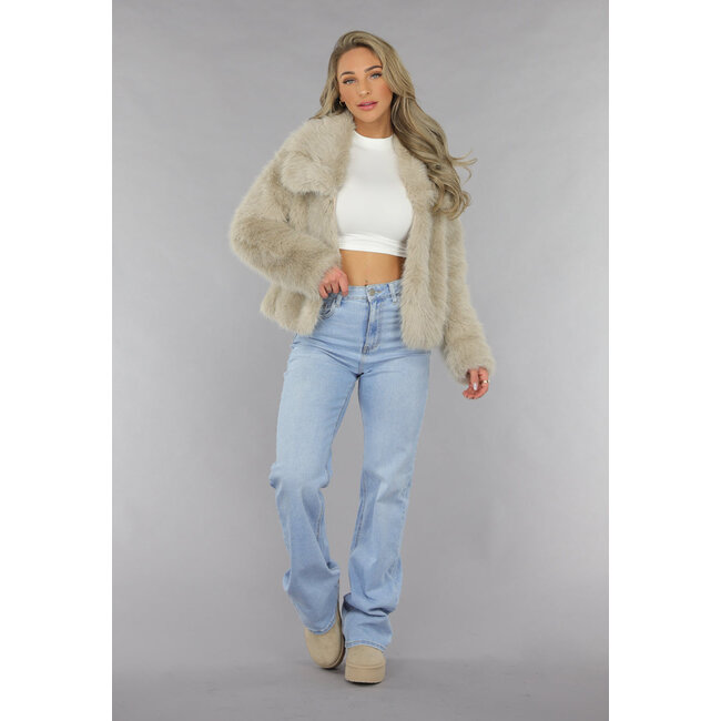 Tall High Waist Light Blue Straight Leg Jeans