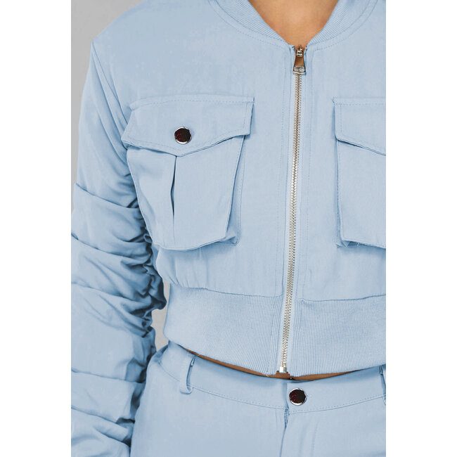 Baby Blue Co Ord Set mit Skort