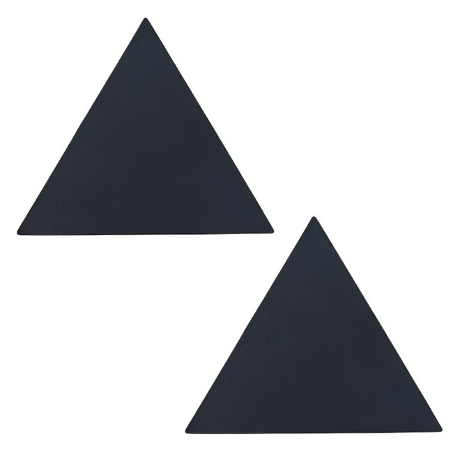 Nippelpflaster in Dreiecksform in Schwarz