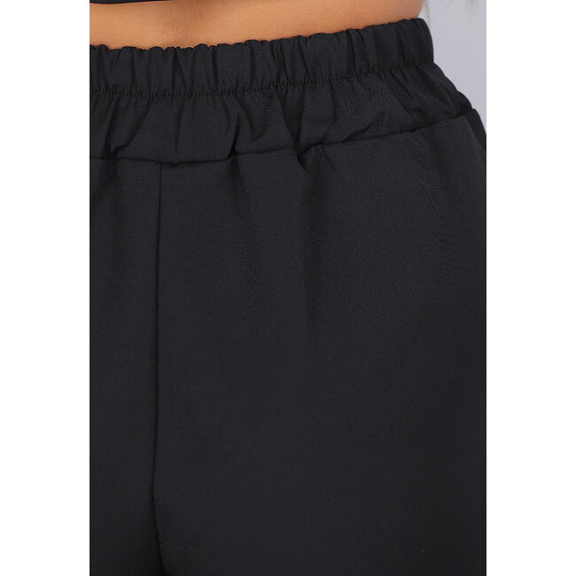 Schwarzer Blazer und Skort Zweiteiler mit goldenen Marineknöpfen