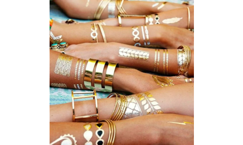 Temporäre Tattoos