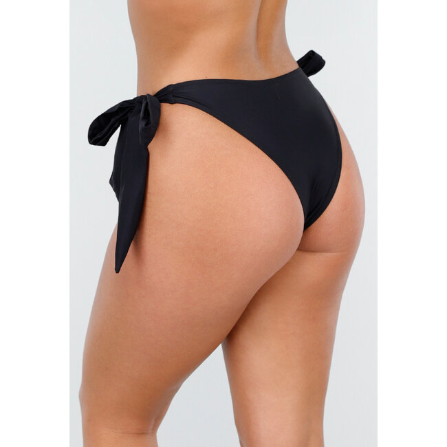 Bikinihose mit schwarzer Schleife