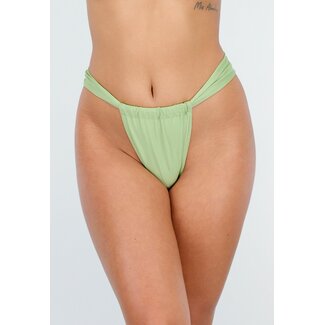 Grünes Bikinihöschen mit dickem Band