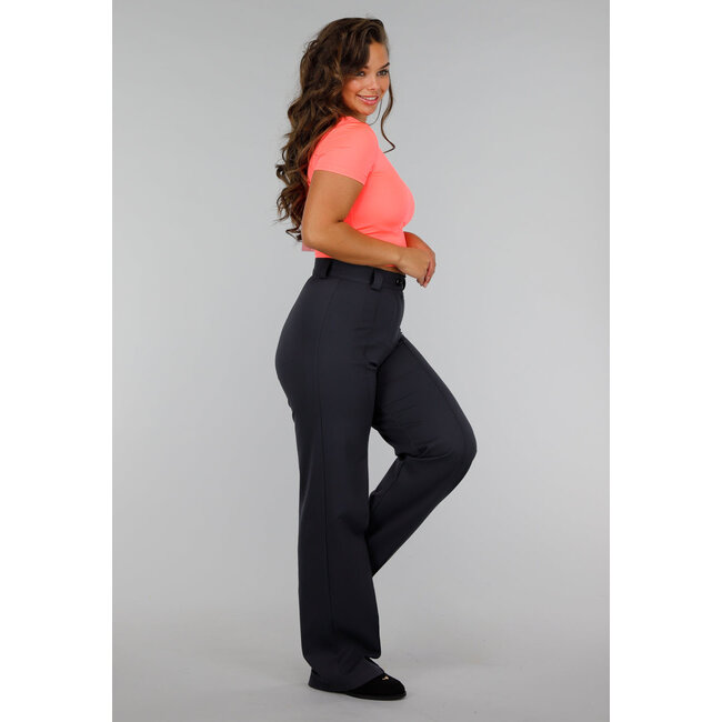 Neonfarbenes korallenrotes One-Shoulder-Top in Cropped Model