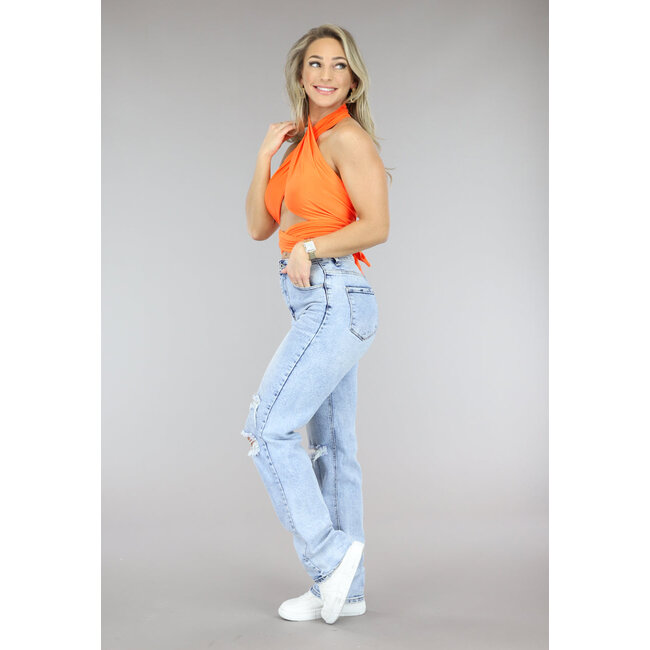 Crossable Orange Top
