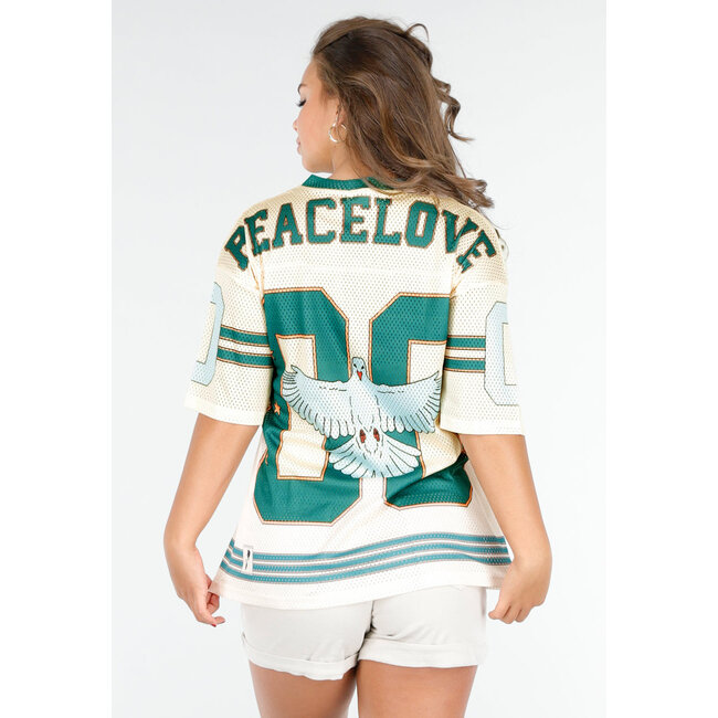 Übergroßes Baseball-Trikot mit Vogelaufdruck