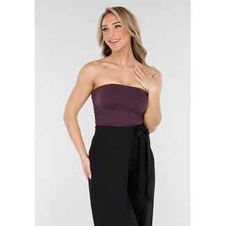 Dunkelviolettes Bandeau-Top