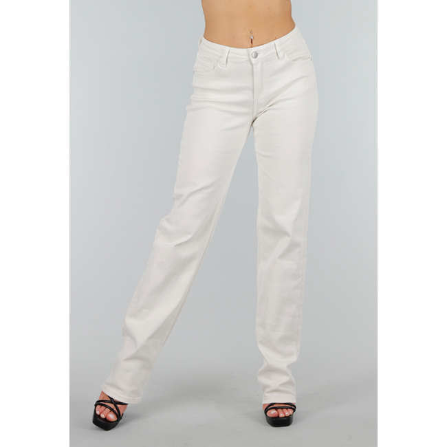 Off-white Jeans-Hose in Tall Fit mit Stretch, geradem Bein und mittlerer Taille