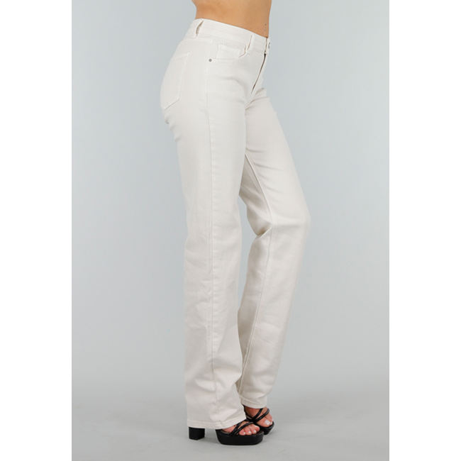 Off-white Jeans-Hose in Tall Fit mit Stretch, geradem Bein und mittlerer Taille