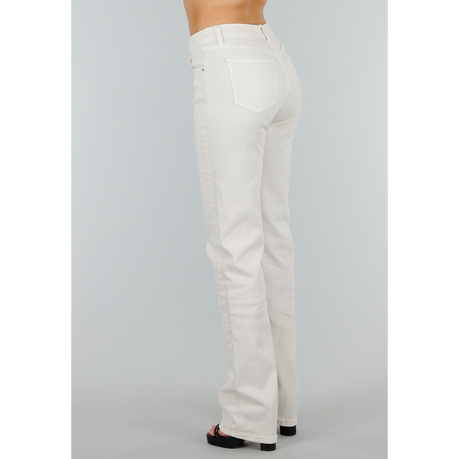 Off-white Jeans-Hose in Tall Fit mit Stretch, geradem Bein und mittlerer Taille