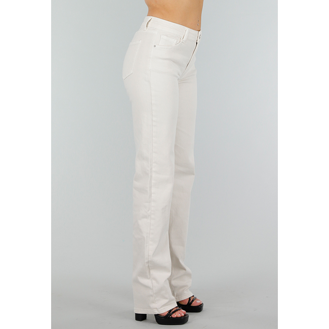 Off-white Jeans-Hose in Tall Fit mit Stretch, geradem Bein und mittlerer Taille