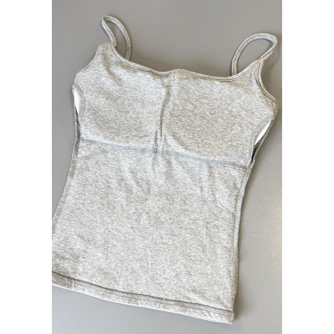 Rotes Shirt-Top mit Stretch, Cups und Rundhalsausschnitt
