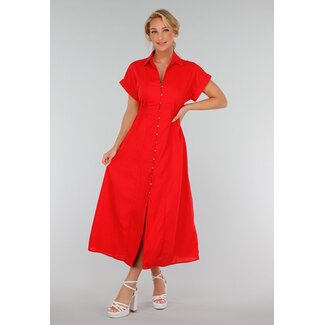 Rotes Midi-Hemdkleid nach Maß