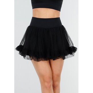 Schwarzer Tüll-Skort