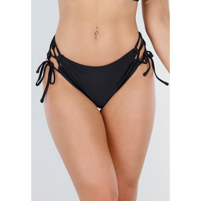 Schwarzer Bikini Cheeky Pants
