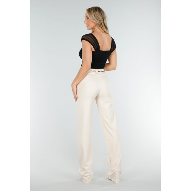 Schwarzes schulterfreies Top aus Mesh mit Drapierungseffekt und Stretch