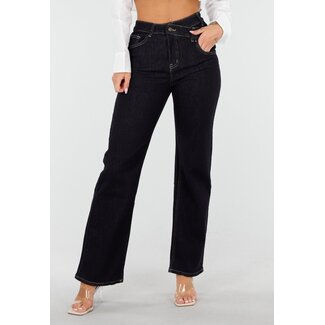 Redial Jeans Dunkelblaue weite Stretch-Jeans