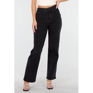 Redial Jeans Schwarze Straight Stretch Jeans