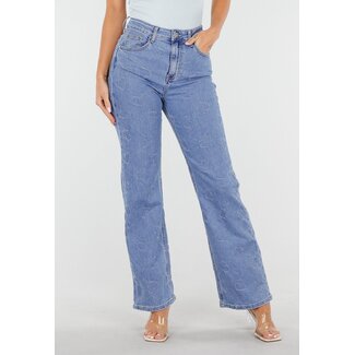Stretch Jeans mit Herzchen